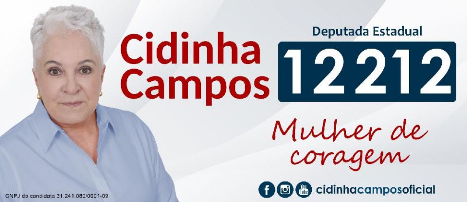 Candidata a Deputada Estadual pelo Rio de Janeiro